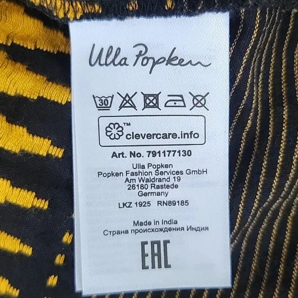 Ulla Popken Black & Yellow Embroidered Boho Cap Sleeve Maxi Dress 20/22 - Picture 5 of 11
